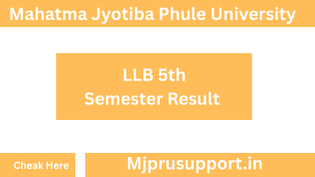 MJPRU LLB 5th Semester Result
